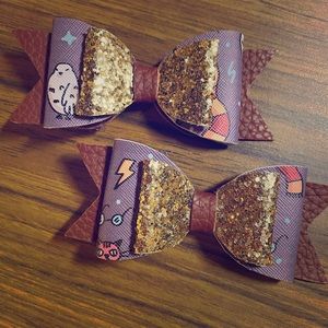Harry Potter 3 inch pigtail bows